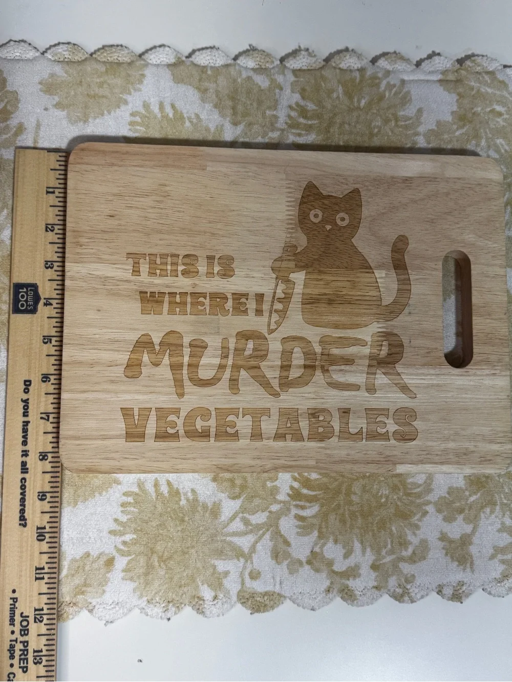 Wood Cutting Board Engraved 